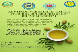 Zeytinde Verimlilik, Kalite ve Sürdürülebilirlik Konulu Bilgilendirme Toplantısı Düzenlendi